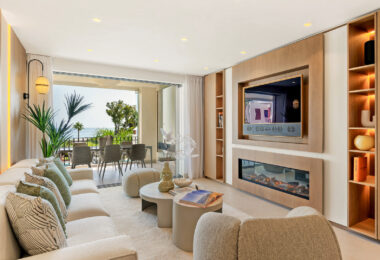 Beautifully renovated, south facing three-bedroom apartment located  in the prestigious gated community of Bahia del Velerin, Estepona