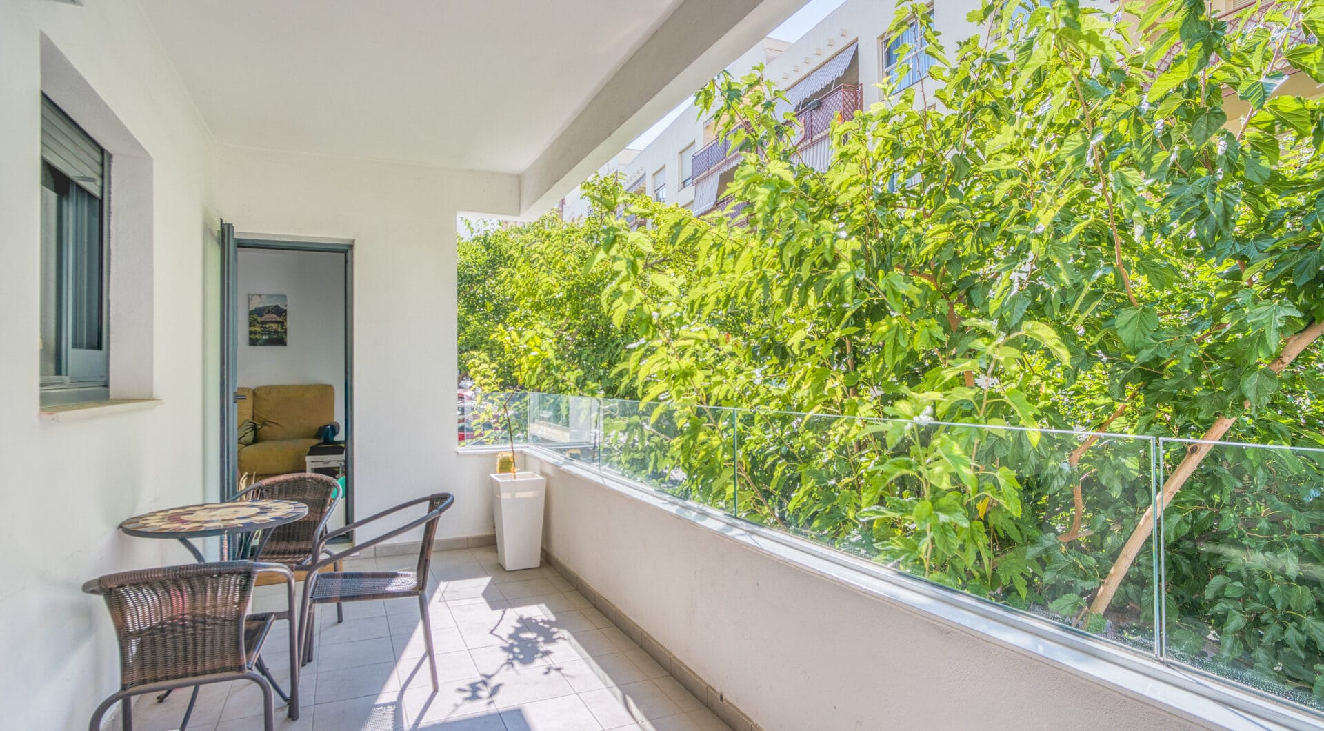 Beautiful south facing, three bed apartment located in the gated community of Estepona Gardens