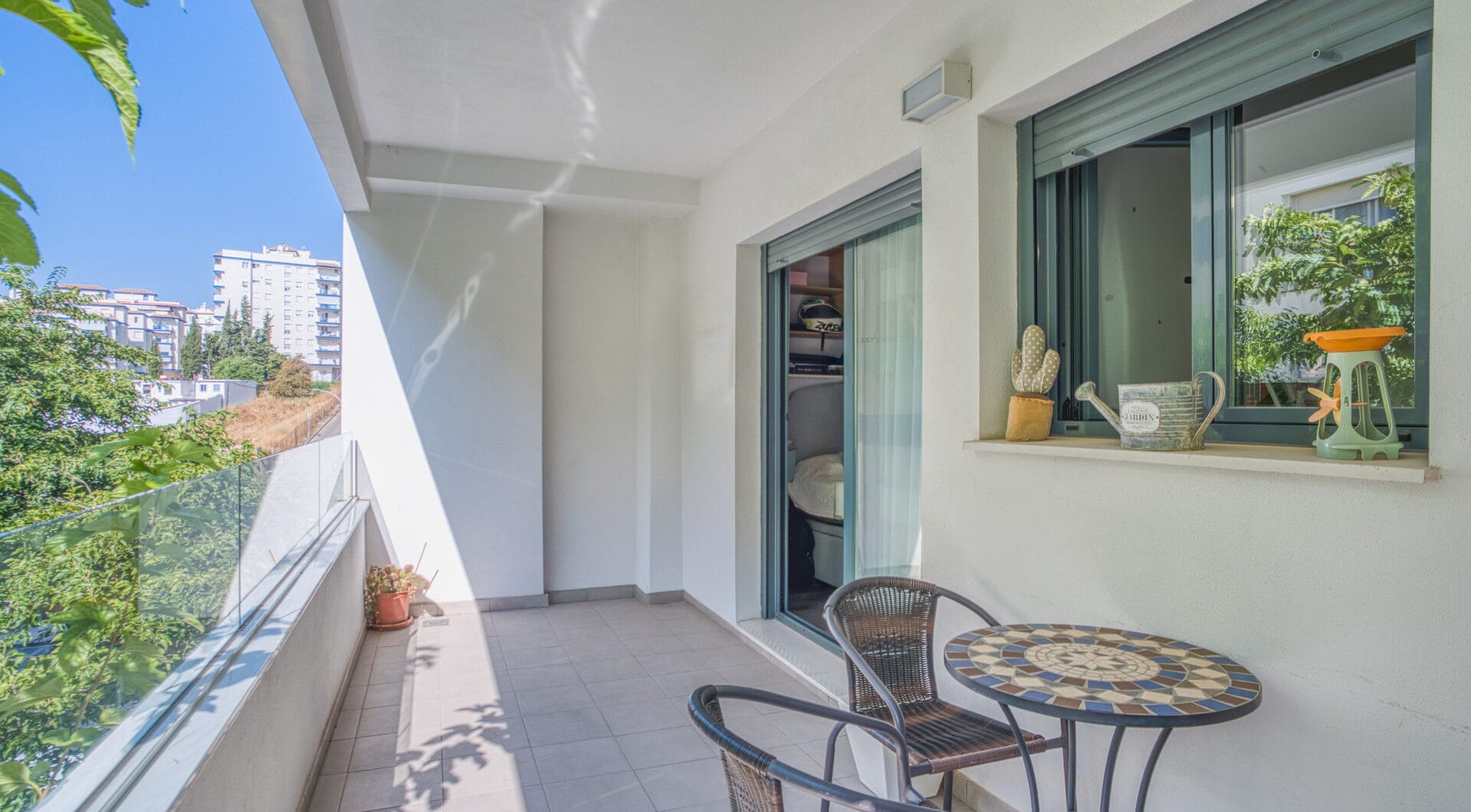 Beautiful south facing, three bed apartment located in the gated community of Estepona Gardens