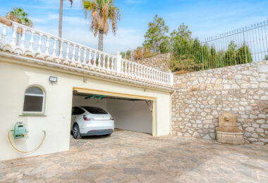 Spectacular south facing five bedroom villa in El Chaparral, Mijas Costa with panoramic sea views