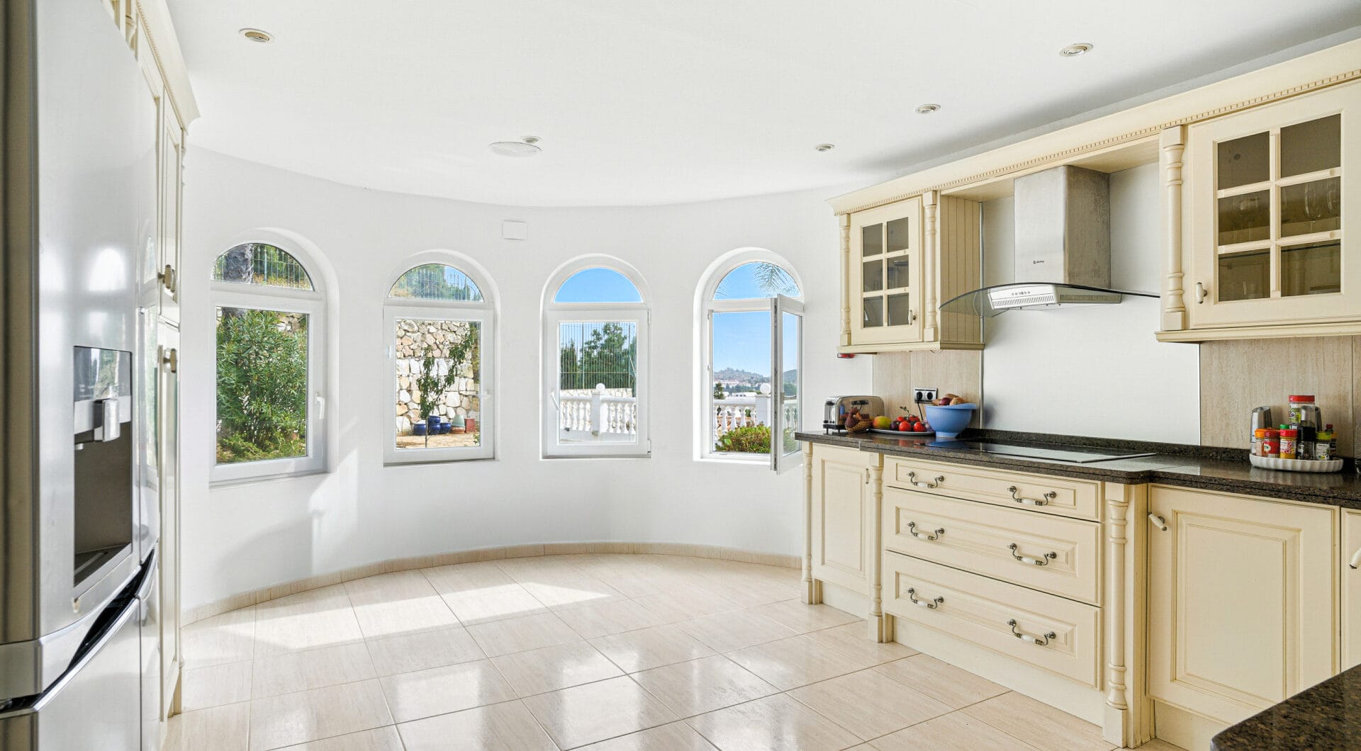 Spectacular south facing five bedroom villa in El Chaparral, Mijas Costa with panoramic sea views