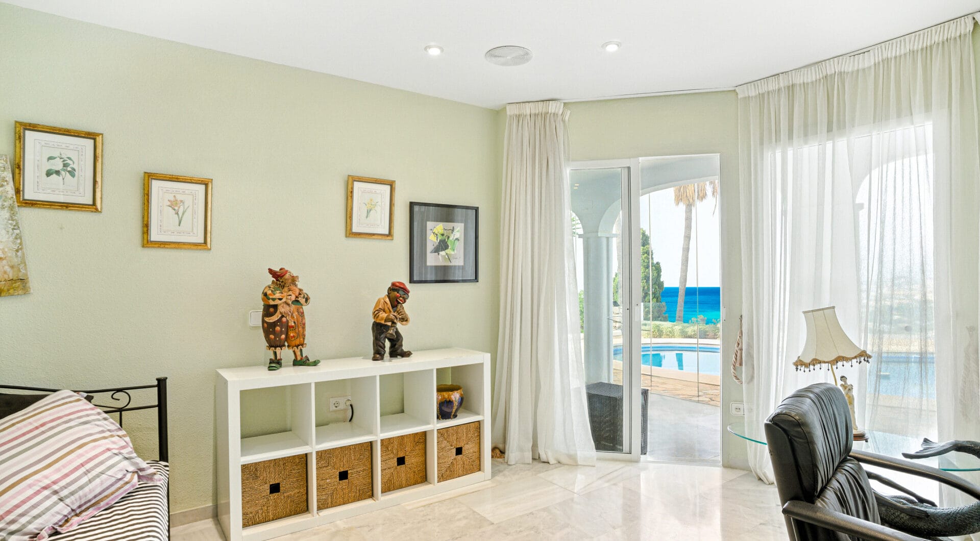 Spectacular south facing five bedroom villa in El Chaparral, Mijas Costa with panoramic sea views