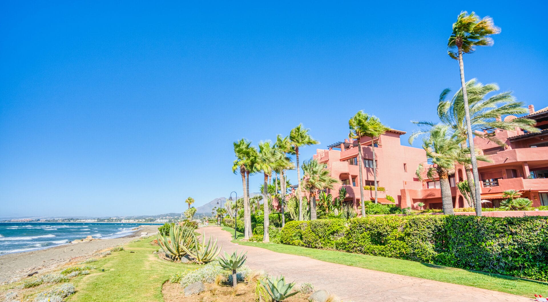 Impressive three bedroom south facing duplex penthouse in the prestigious and gated beachfront community Menara Beach with sea views