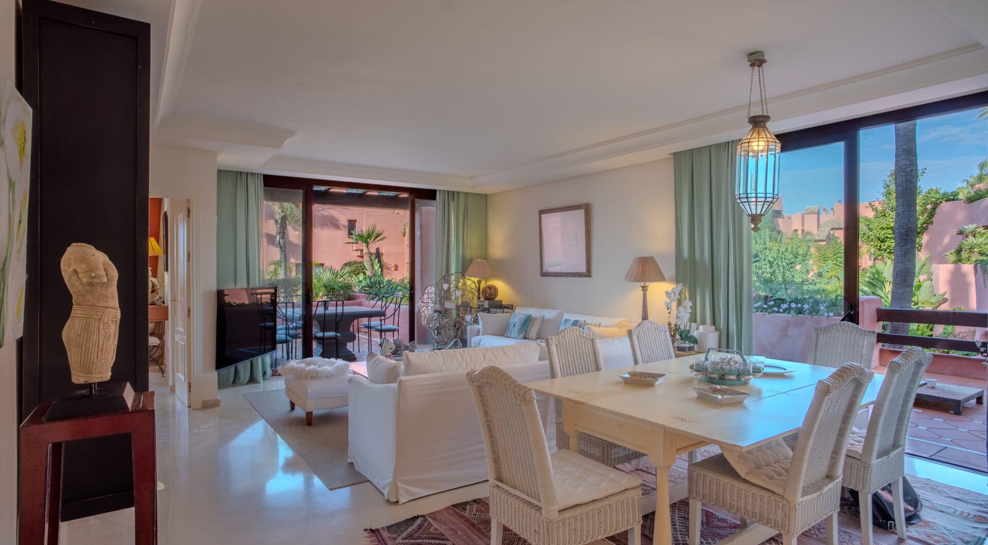 Impressive three bedroom south facing duplex penthouse in the prestigious and gated beachfront community Menara Beach with sea views