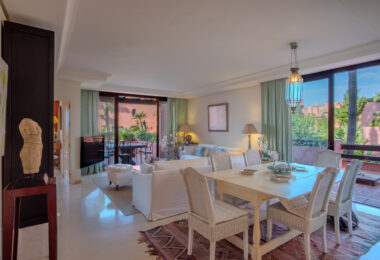 Impressive three bedroom south facing duplex penthouse in the prestigious and gated beachfront community Menara Beach with sea views