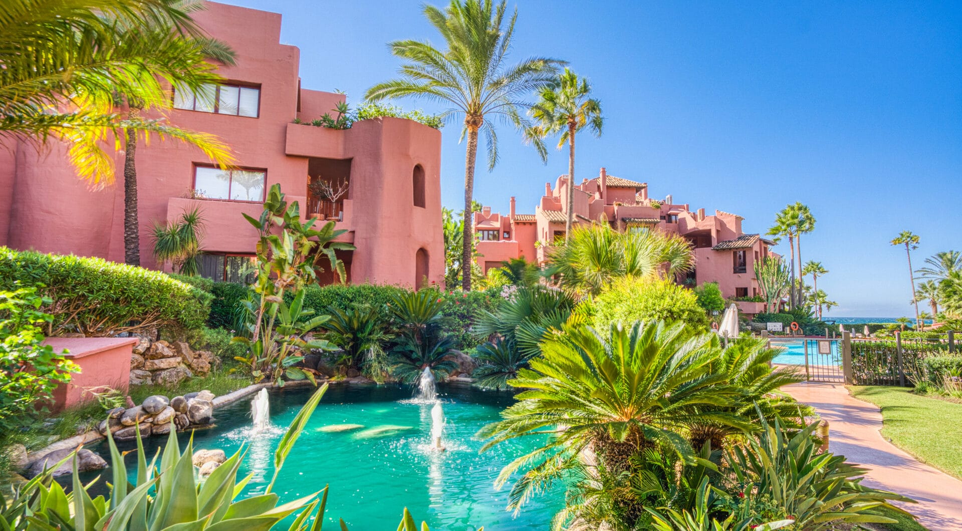 Impressive three bedroom south facing duplex penthouse in the prestigious and gated beachfront community Menara Beach with sea views