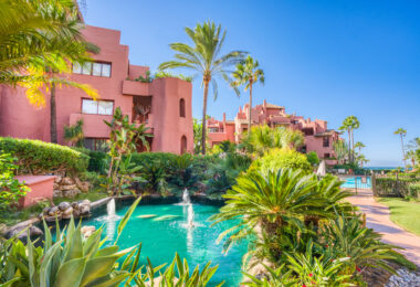 Impressive three bedroom south facing duplex penthouse in the prestigious and gated beachfront community Menara Beach with sea views