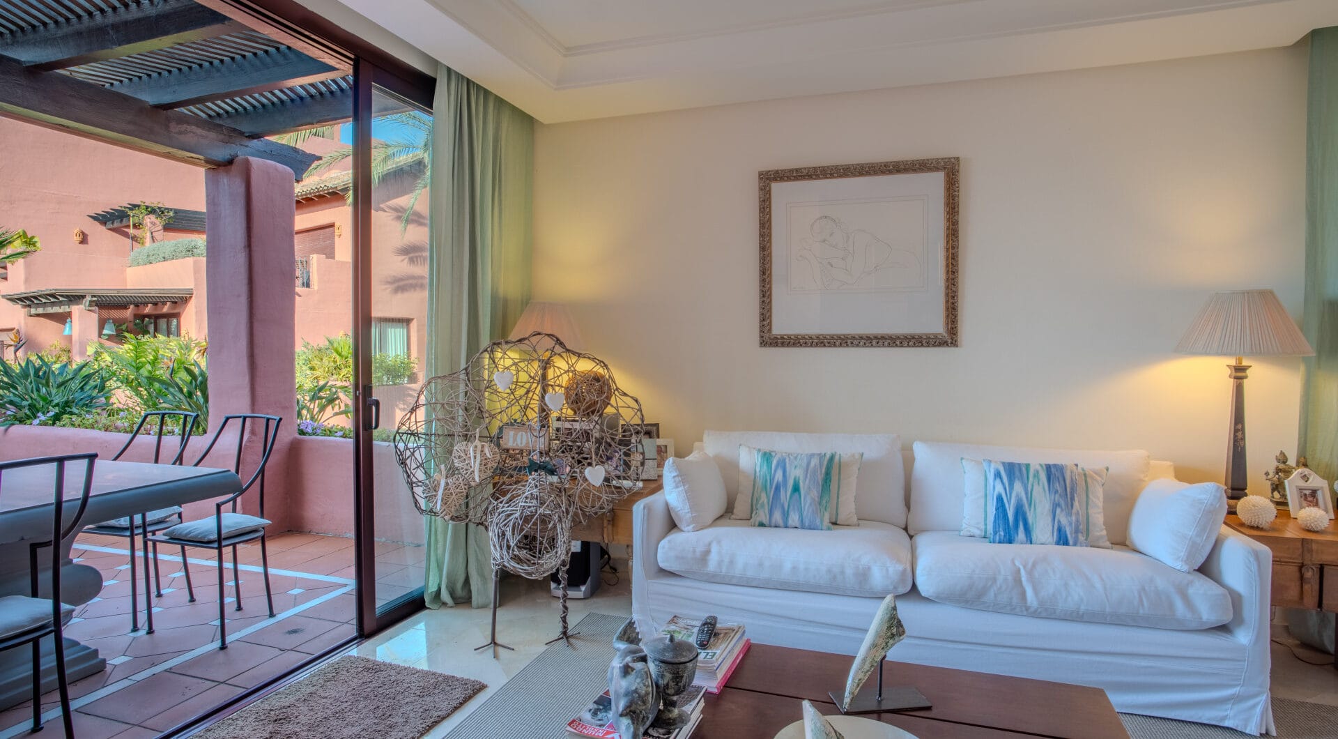 Impressive three bedroom south facing duplex penthouse in the prestigious and gated beachfront community Menara Beach with sea views