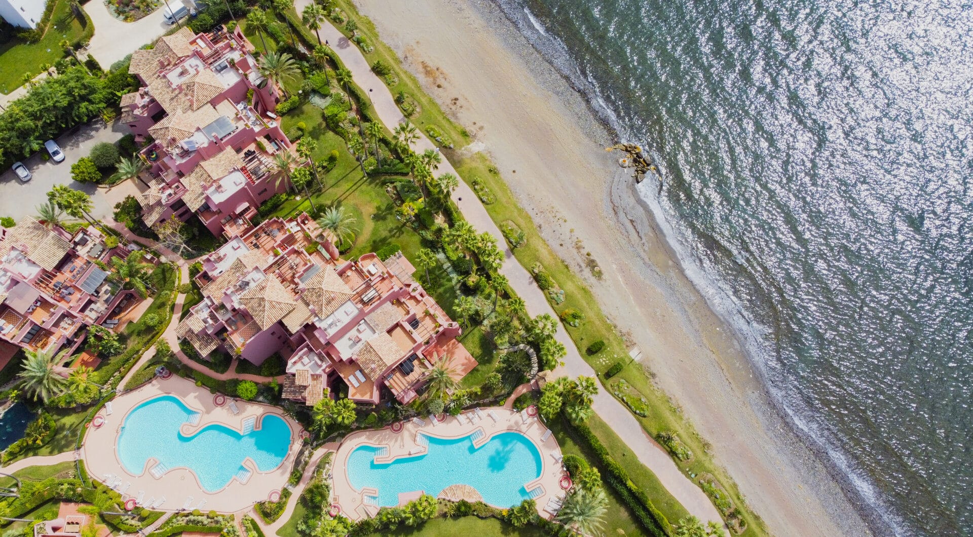 Impressive three bedroom south facing duplex penthouse in the prestigious and gated beachfront community Menara Beach with sea views