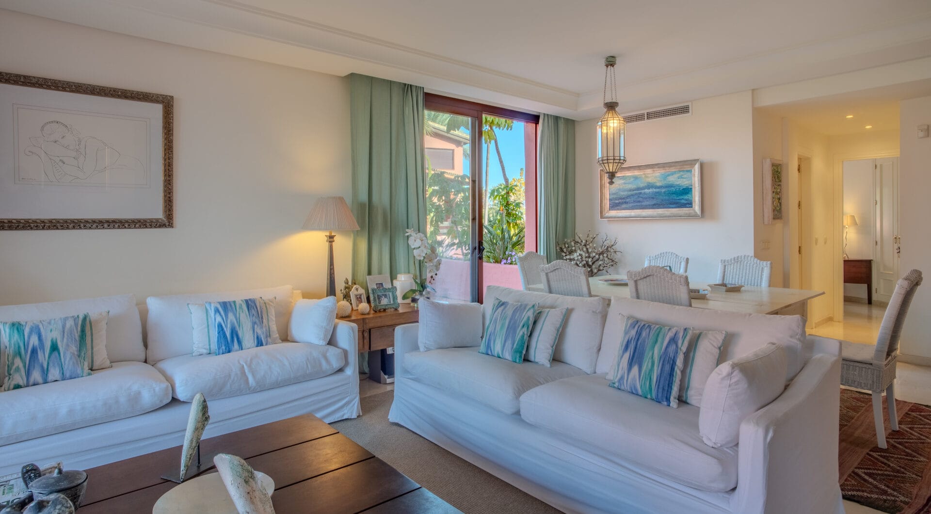 Impressive three bedroom south facing duplex penthouse in the prestigious and gated beachfront community Menara Beach with sea views