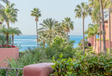 Impressive three bedroom south facing duplex penthouse in the prestigious and gated beachfront community Menara Beach with sea views