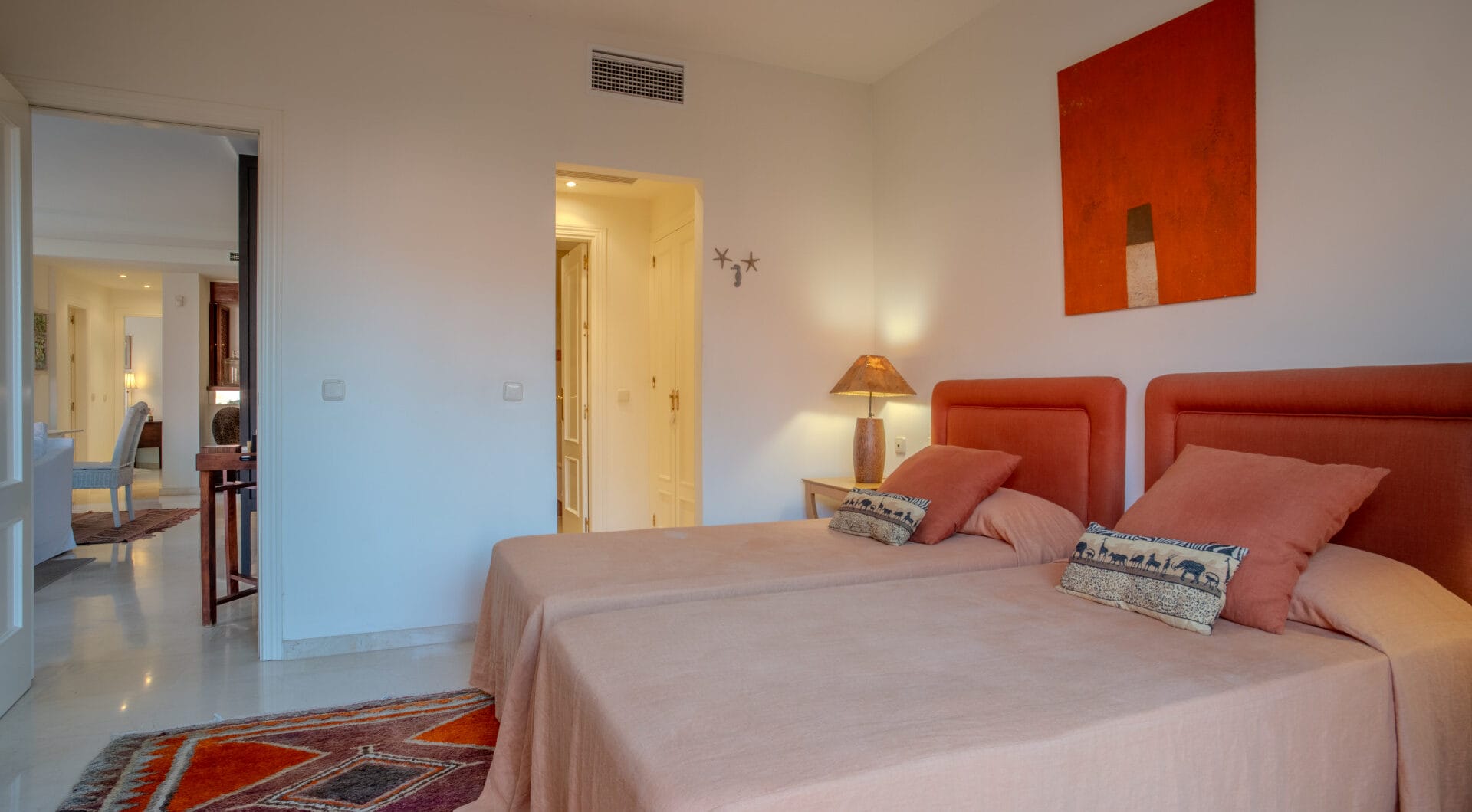 Impressive three bedroom south facing duplex penthouse in the prestigious and gated beachfront community Menara Beach with sea views