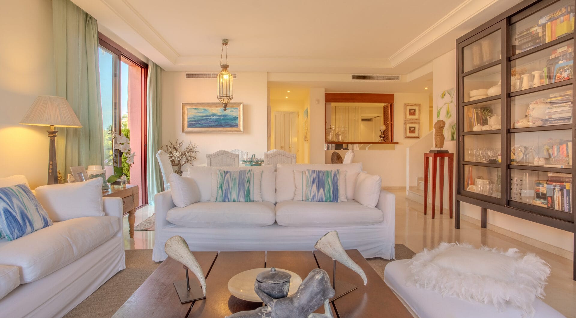 Impressive three bedroom south facing duplex penthouse in the prestigious and gated beachfront community Menara Beach with sea views