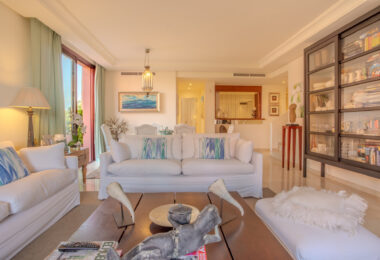 Impressive three bedroom south facing duplex penthouse in the prestigious and gated beachfront community Menara Beach with sea views