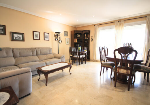Spacious 3-Bedroom Apartment with Three Terraces, Sea Views, Double Garage &amp; Storage