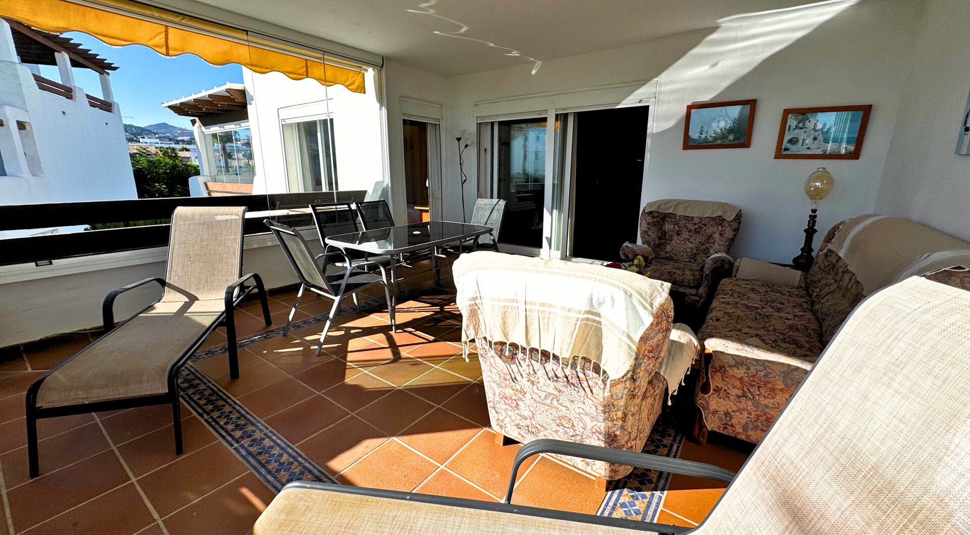 Spacious 3-Bedroom Apartment with Three Terraces, Sea Views, Double Garage &amp; Storage