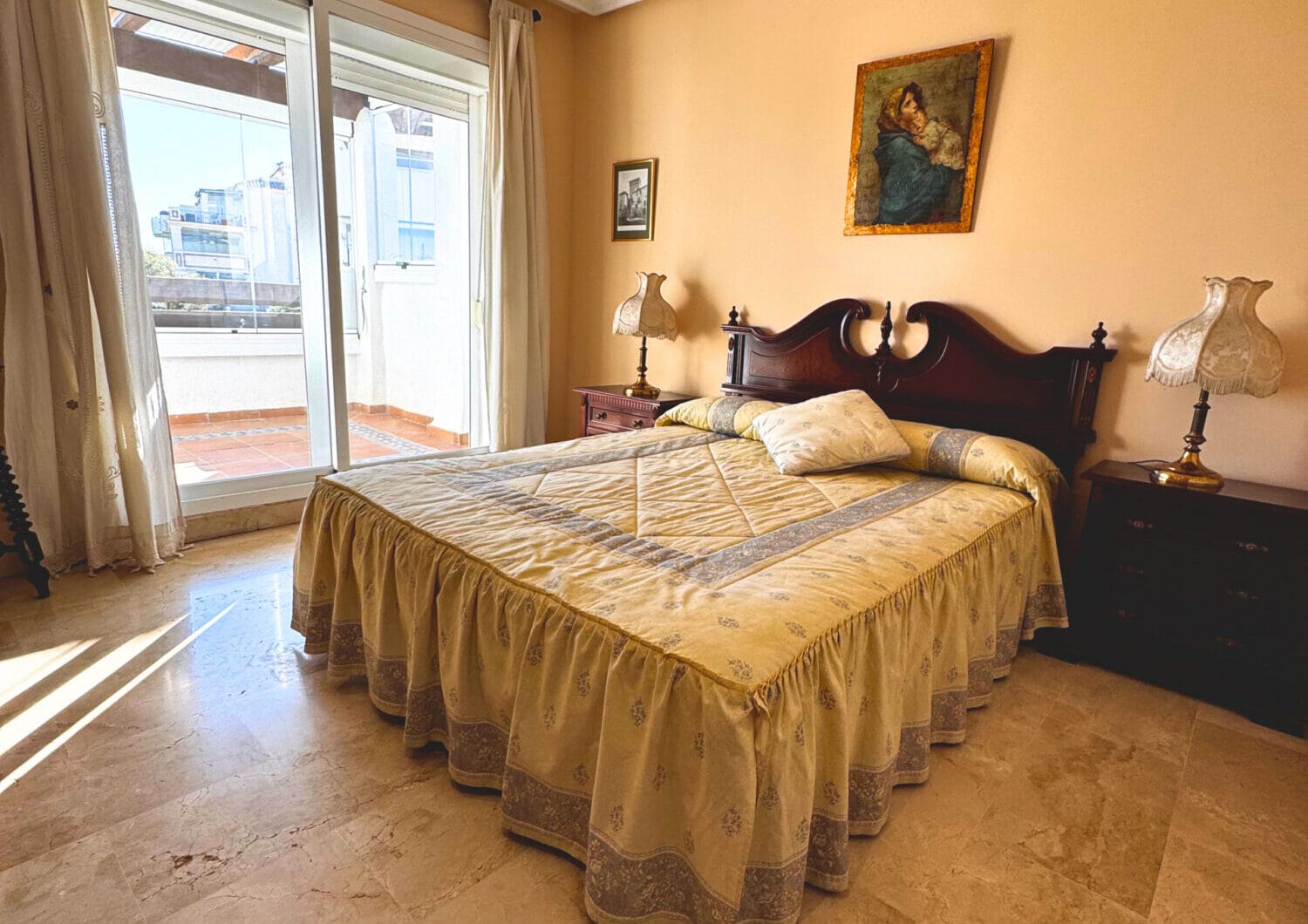 Spacious 3-Bedroom Apartment with Three Terraces, Sea Views, Double Garage &amp; Storage