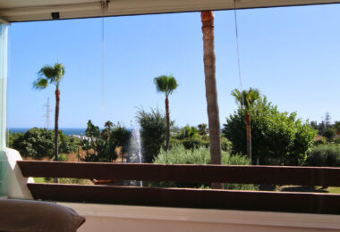Spacious 3-Bedroom Apartment with Three Terraces, Sea Views, Double Garage &amp; Storage