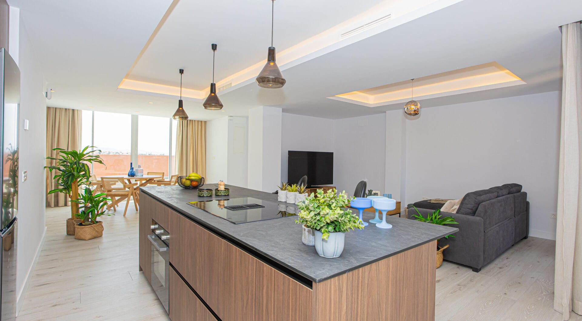 Renovated apartment with terrace and views, minutes from the beach in San Pedro.