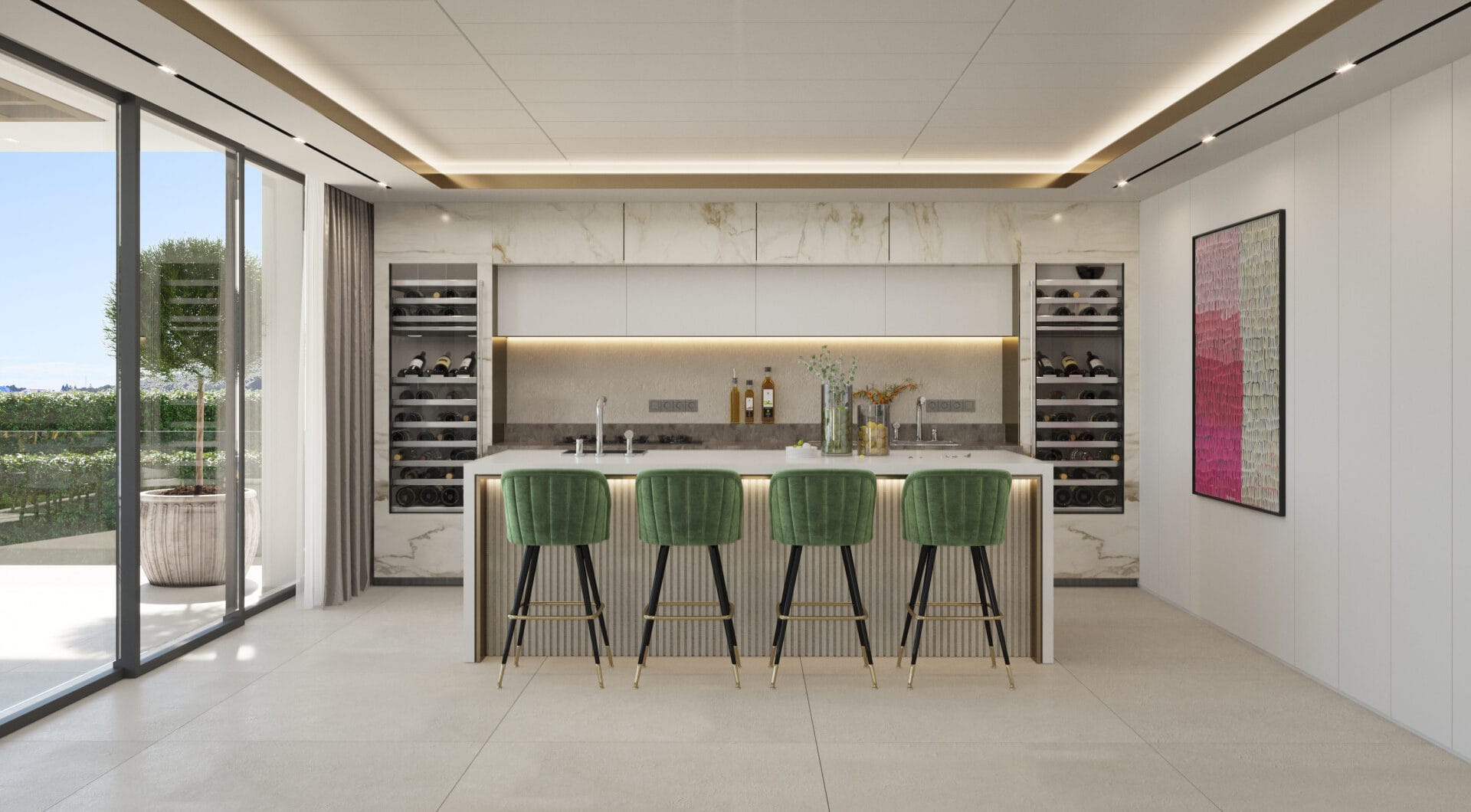 Exquisite New Frontline Golf Villa Project in Los Flamingos, Benahavis