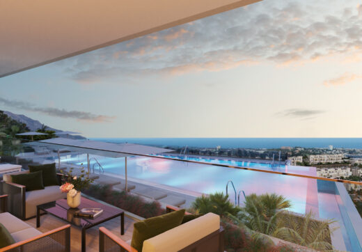 Fantastic complex of 3 and 4 bedroom apartments with panoramic sea views over the Golf Valley