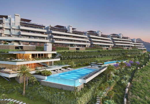 Fantastic complex of 3 and 4 bedroom apartments with panoramic sea views over the Golf Valley