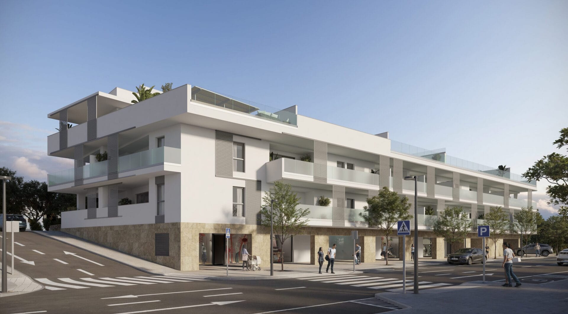 Zinnia, modern apartments in an urban setting with sea views in San Pedro de Alcántara.