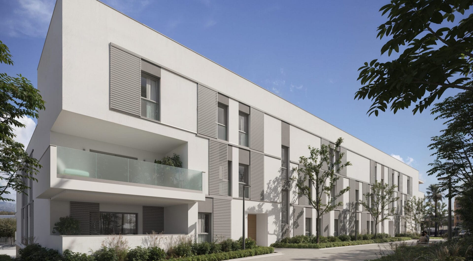 Zinnia, modern apartments in an urban setting with sea views in San Pedro de Alcántara.