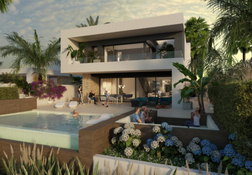 Villas Mustique and Aruba, exclusive homes next to the golf course at La Finca Resort