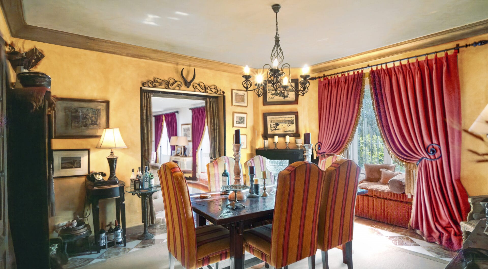 Charming five-bedroom Andalusian style villa in the gated community Puerto de Los Almendros, Benahavis with guest apartment