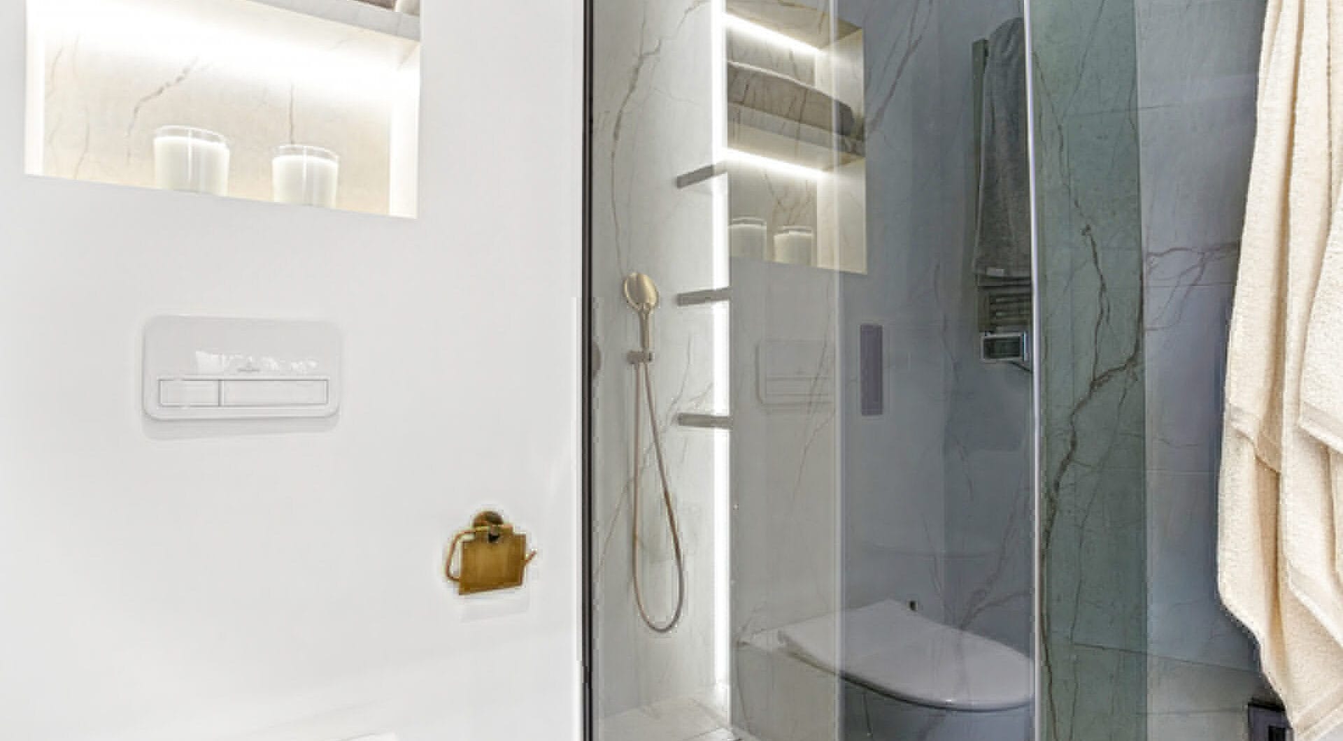 Impeccably renovated, south facing beach front, garden apartment located in the exclusive Menara Beach community on the sought-after New Golden Mile