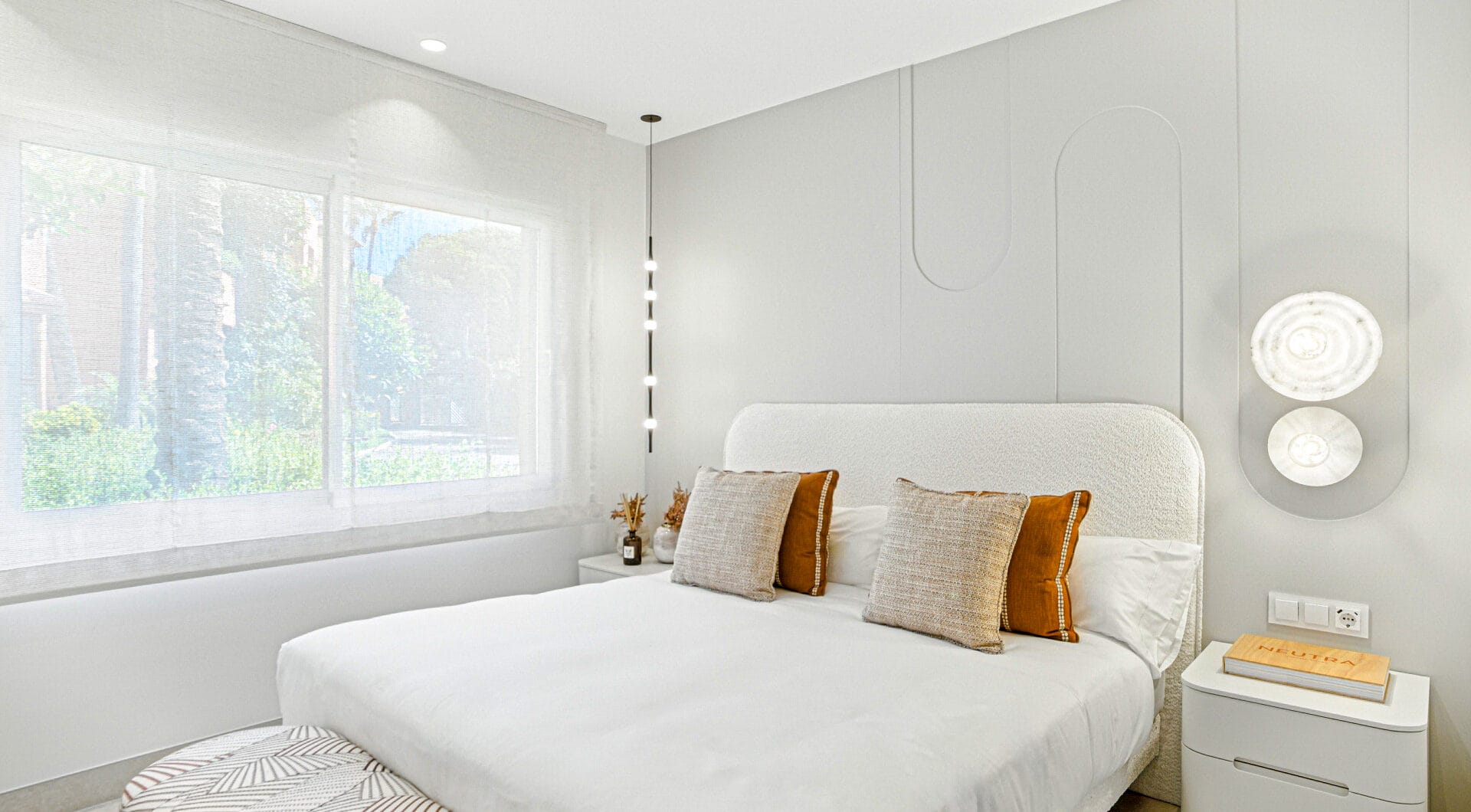 Impeccably renovated, south facing beach front, garden apartment located in the exclusive Menara Beach community on the sought-after New Golden Mile