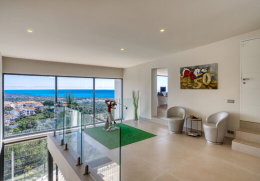 Outstanding, five bedroom Villa located in Altos de Los Monteros with panoramic sea views
