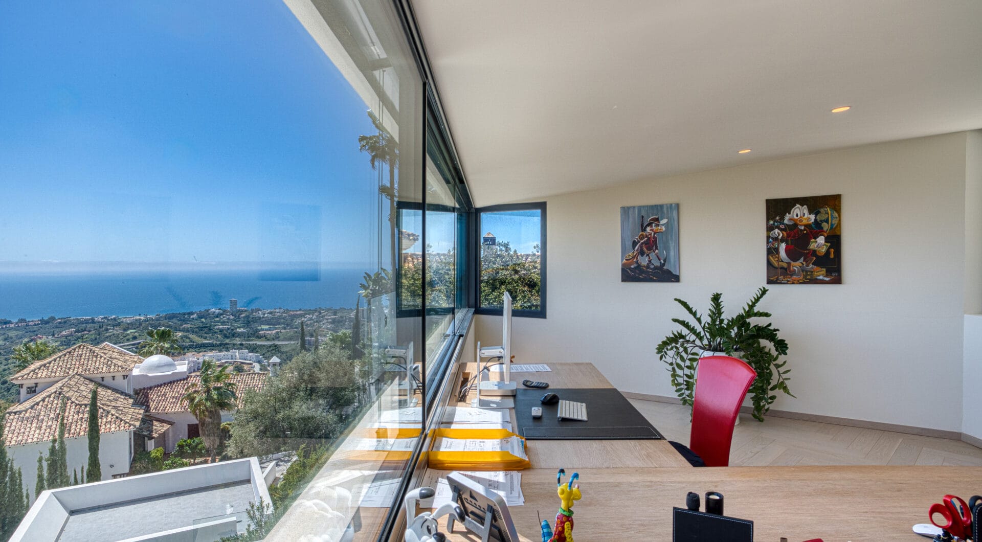 Outstanding, five bedroom Villa located in Altos de Los Monteros with panoramic sea views