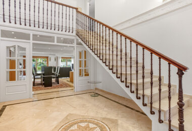 Elegant, southeast facing five bedroom Villa located on the New Golden Mile in Estepona, just steps from the beach