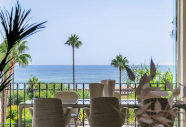 Beautifully renovated, south facing three-bedroom apartment located  in the prestigious gated community of Bahia del Velerin, Estepona