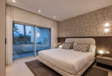 Beautifully renovated, south facing three-bedroom apartment located  in the prestigious gated community of Bahia del Velerin, Estepona