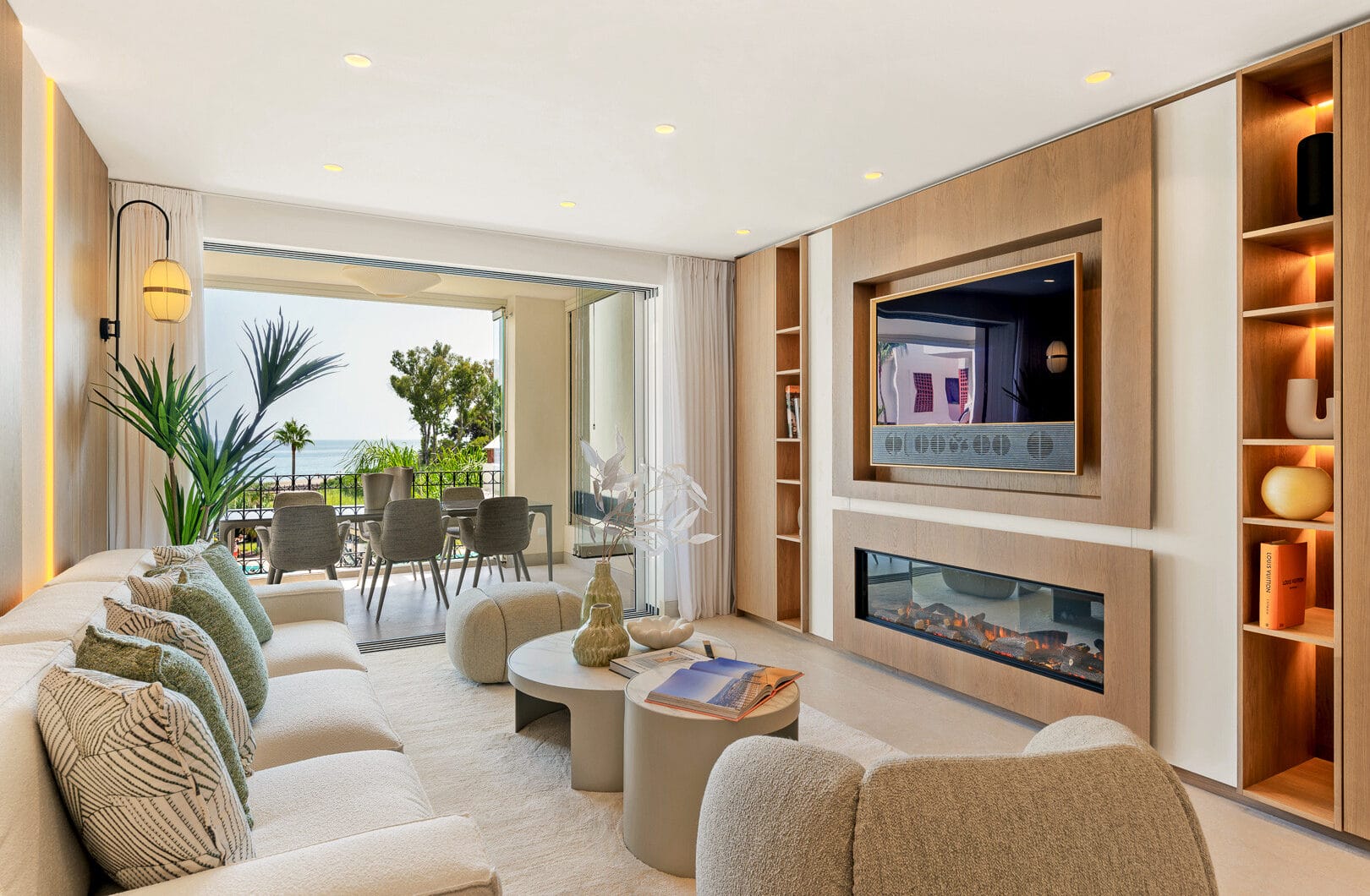 Beautifully renovated, south facing three-bedroom apartment located  in the prestigious gated community of Bahia del Velerin, Estepona