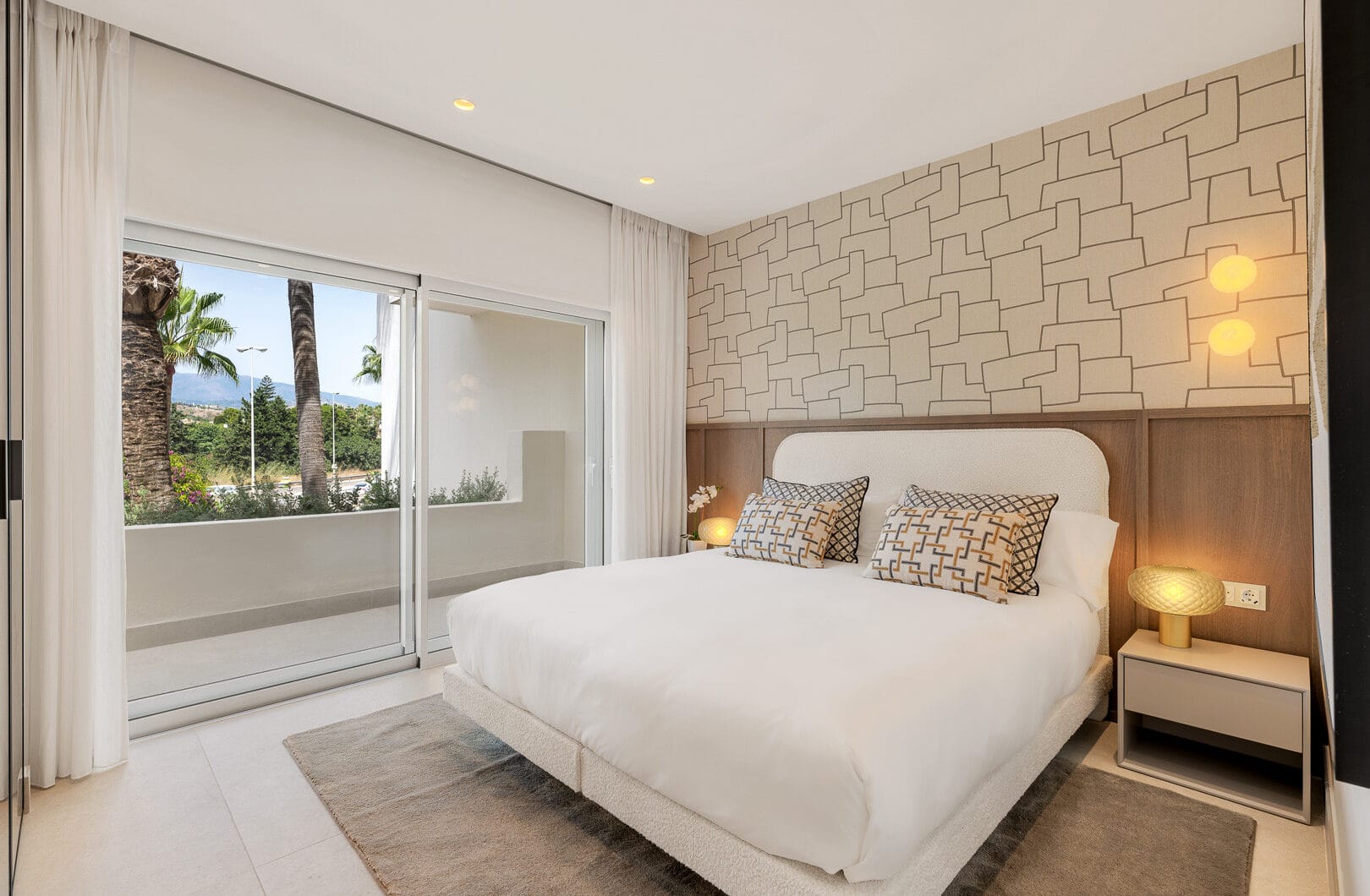 Beautifully renovated, south facing three-bedroom apartment located  in the prestigious gated community of Bahia del Velerin, Estepona