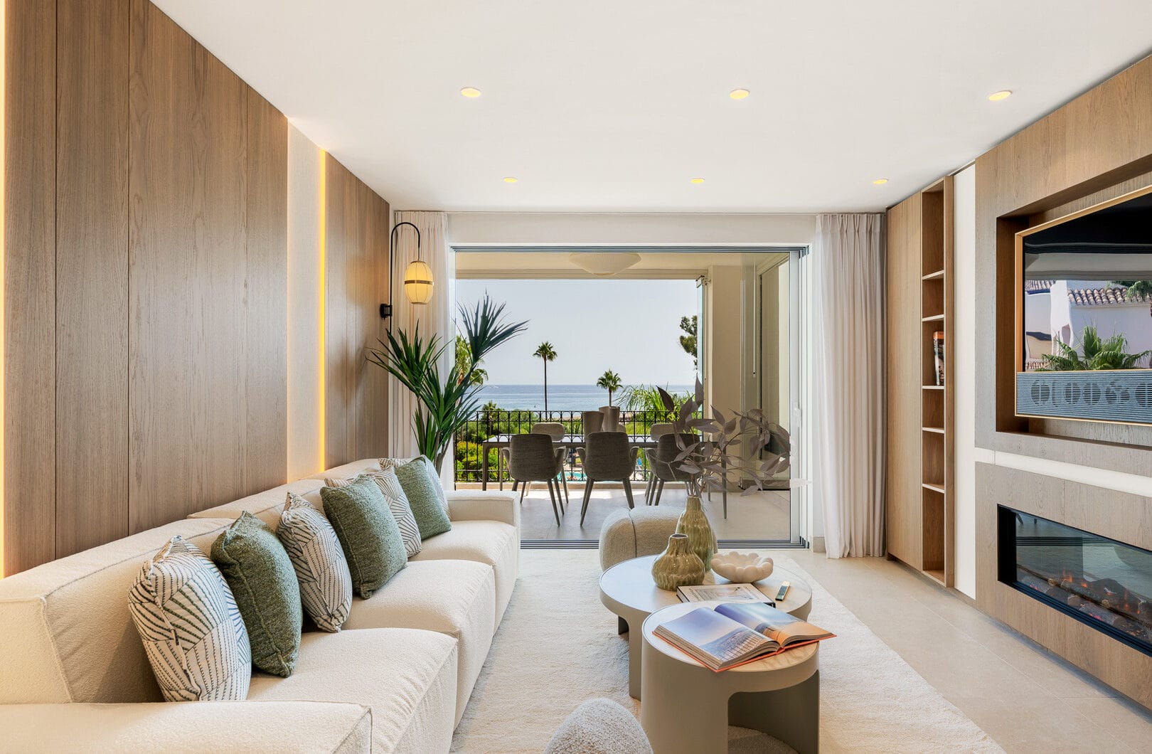 Beautifully renovated, south facing three-bedroom apartment located  in the prestigious gated community of Bahia del Velerin, Estepona