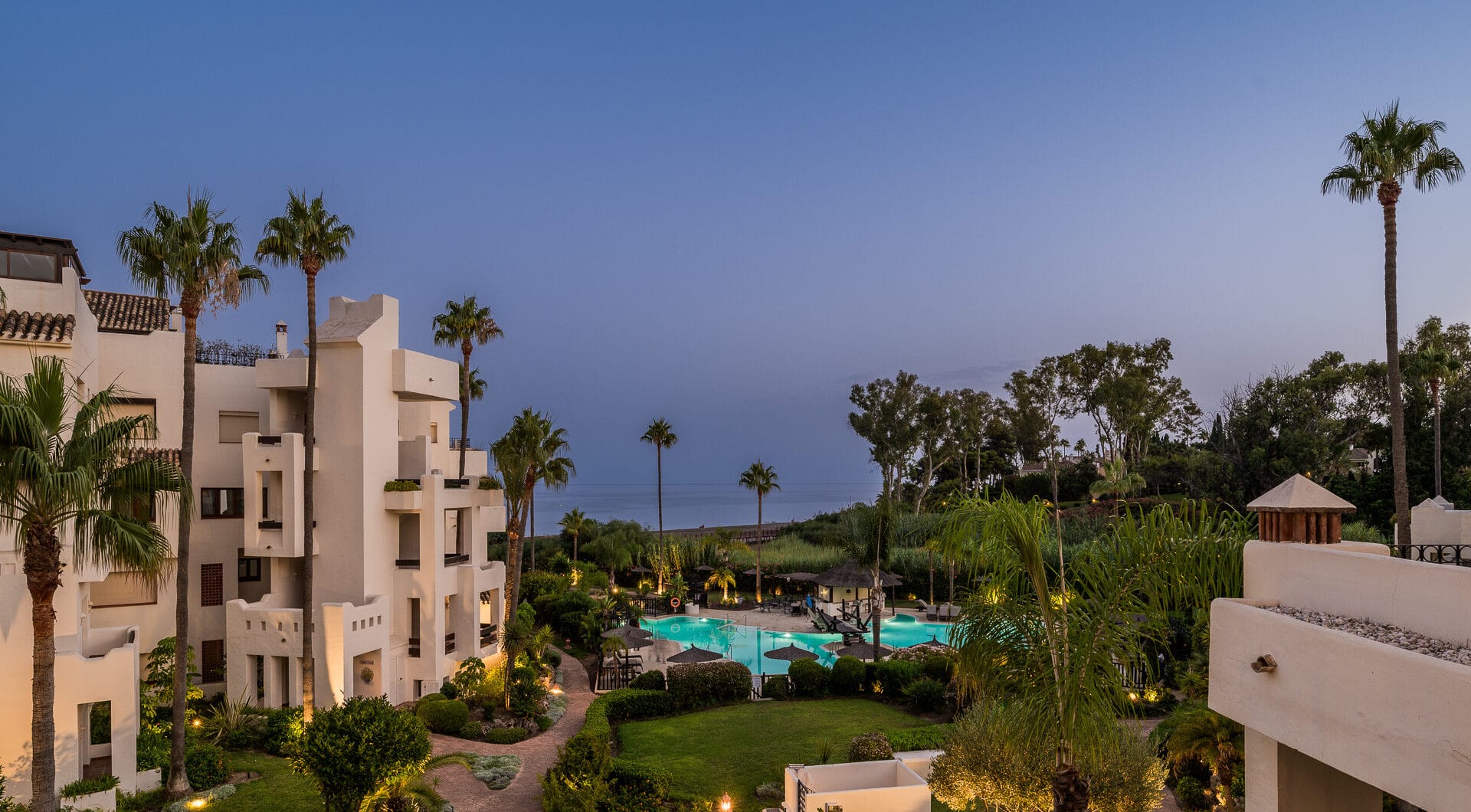 Beautifully renovated, south facing three-bedroom apartment located  in the prestigious gated community of Bahia del Velerin, Estepona