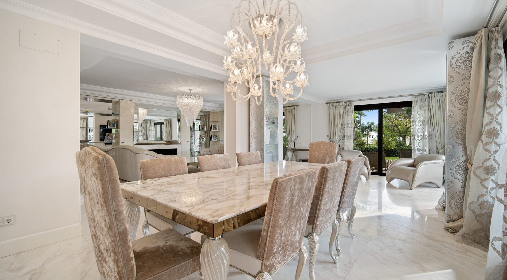Renovation Opportunity - Six bedroom south west facing villa, located in Lomas de Magna Marbella on Marbella's Golden Mile