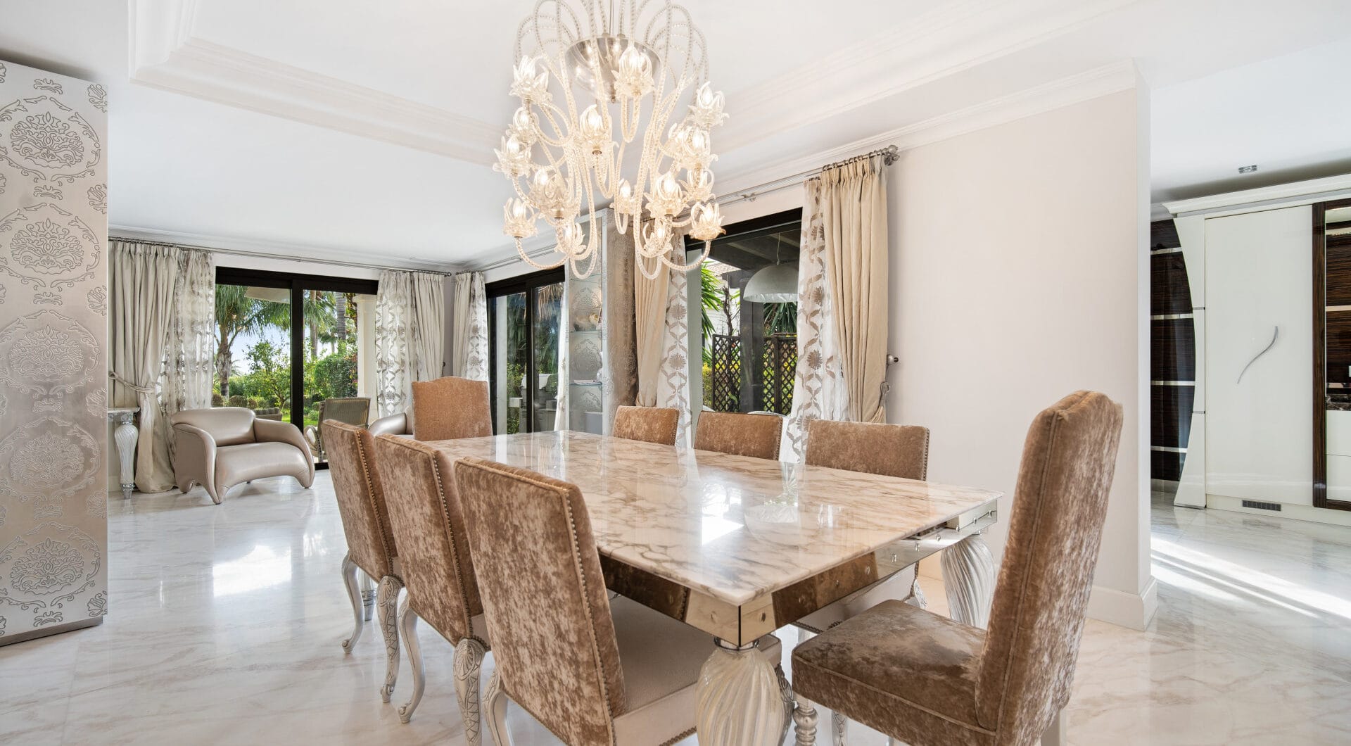 Renovation Opportunity - Six bedroom south west facing villa, located in Lomas de Magna Marbella on Marbella's Golden Mile