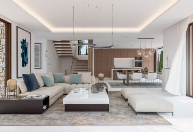 Modern four bedroom, south east facing villa of exceptional qualities is located in a gated community, consisting of only 15 villas, with 24 hour security guards and concierge services situated in a green oasis on the edge of the famous Golden Mile