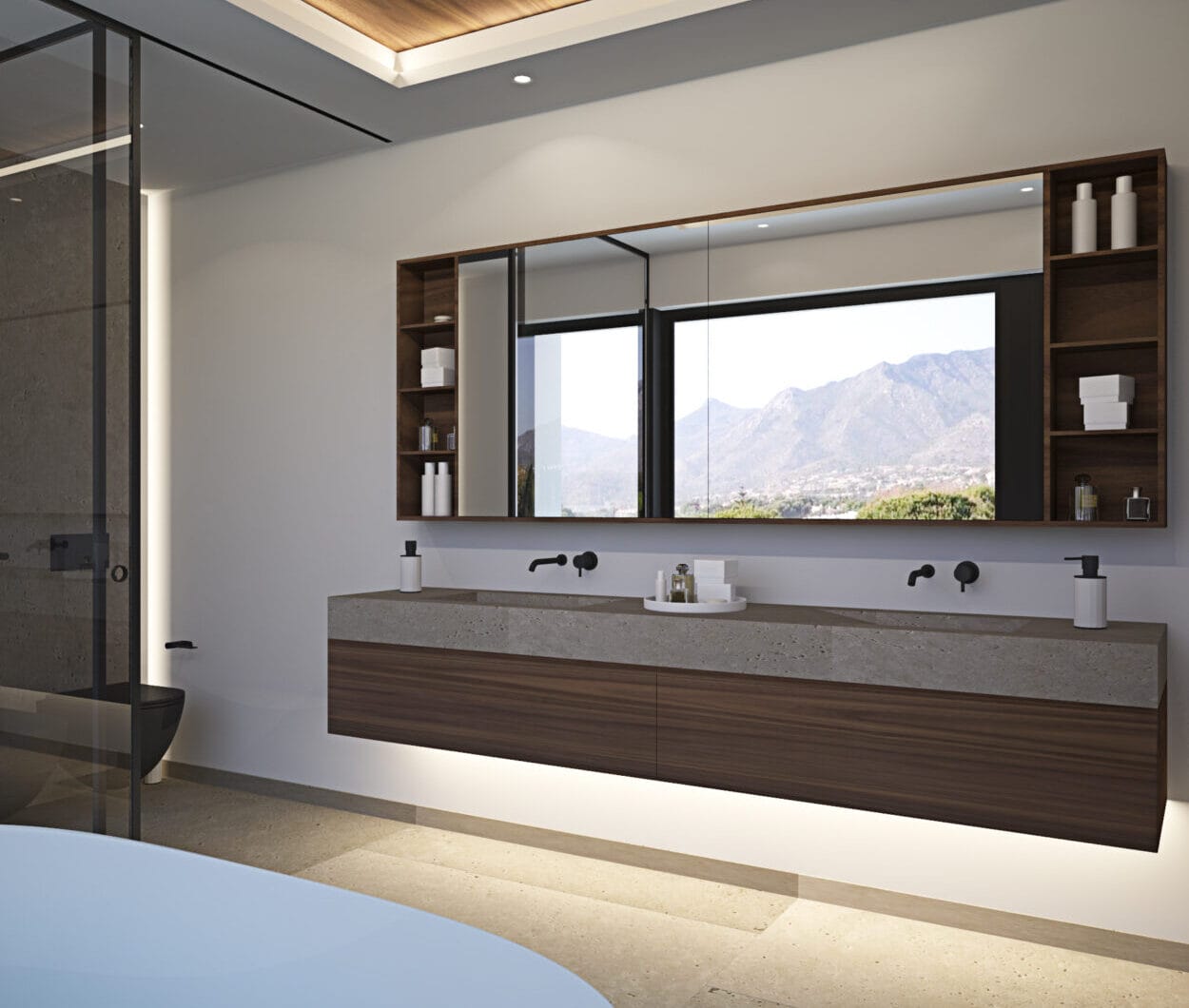 Modern four bedroom, south east facing villa of exceptional qualities is located in a gated community, consisting of only 15 villas, with 24 hour security guards and concierge services situated in a green oasis on the edge of the famous Golden Mile