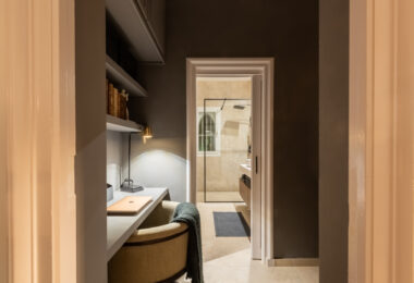 Scandi-style design bungalow in the beachfront Oasis Club on Marbella's Golden Mile.
