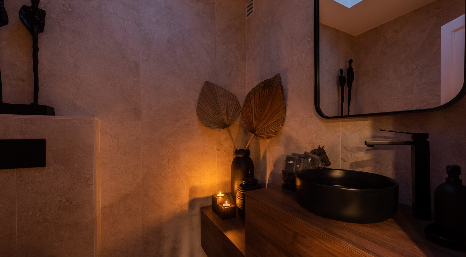 Scandi-style design bungalow in the beachfront Oasis Club on Marbella's Golden Mile.