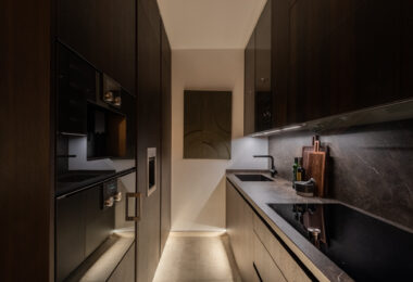 Scandi-style design bungalow in the beachfront Oasis Club on Marbella's Golden Mile.