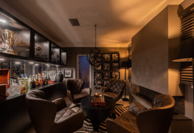 Scandi-style design bungalow in the beachfront Oasis Club on Marbella's Golden Mile.