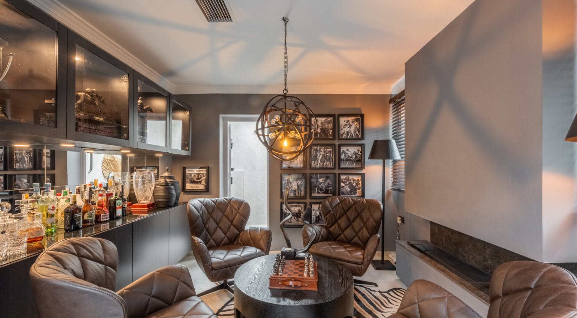Scandi-style design bungalow in the beachfront Oasis Club on Marbella's Golden Mile.